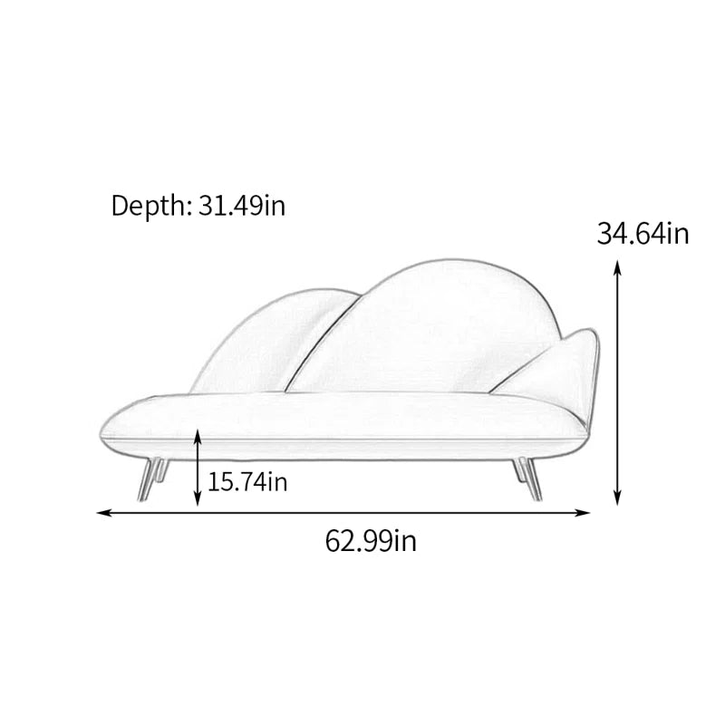 Comfy Indoor Chaise Lounges with Metal Foot