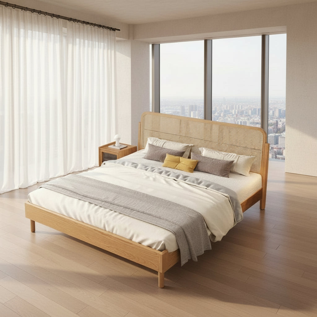 Scandinavian Classic Wooden Frame Bed - On Wood Products