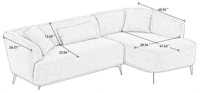 Volvo Premium L shape Sofa RHS/LHS