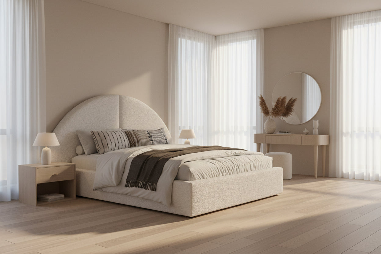 Kulyu Arch Luxuruios Upholsherd Bed