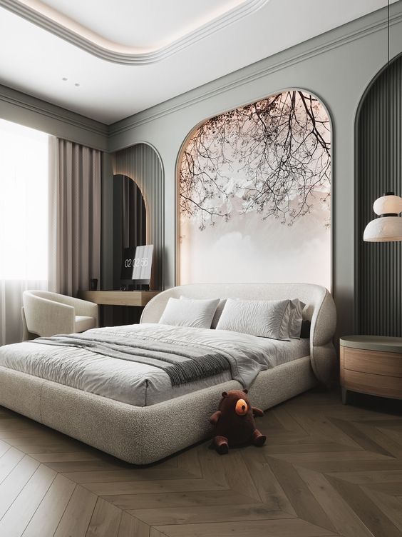 Hobart Luxury Upholshared Bed