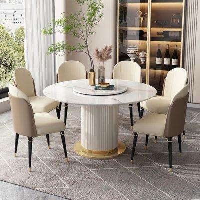 Bosco Luxury Round 4 Seater Dining Set