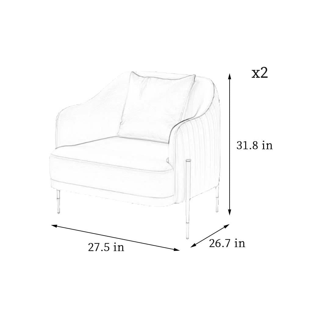 Eliza accent Dual tone Chair