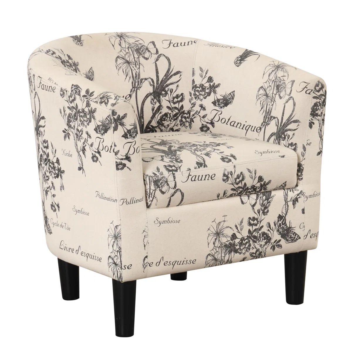 Printed Foil accent Chair
