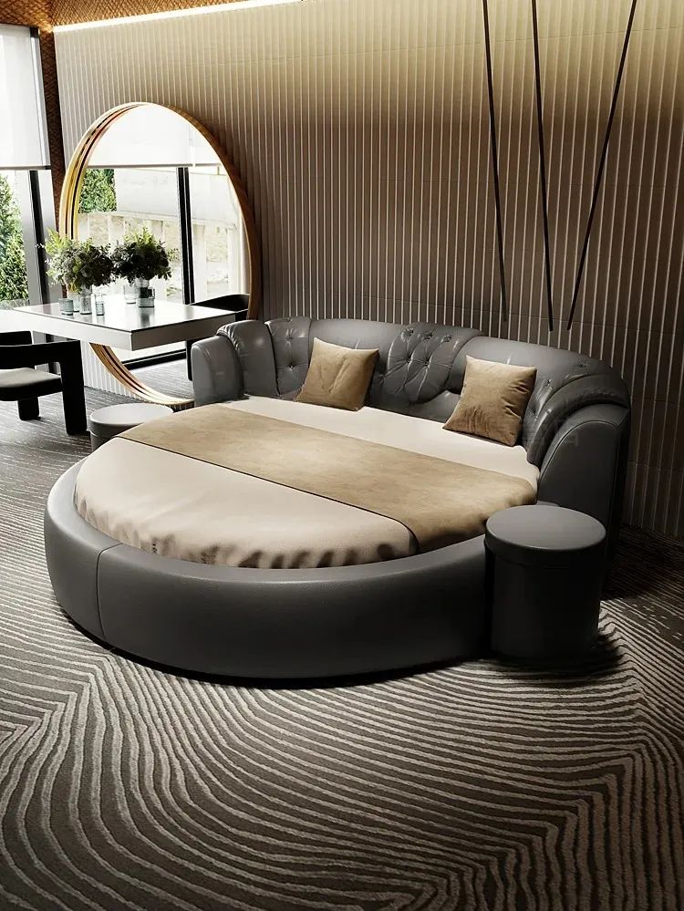 Ludo Round Korean Luxury Bed