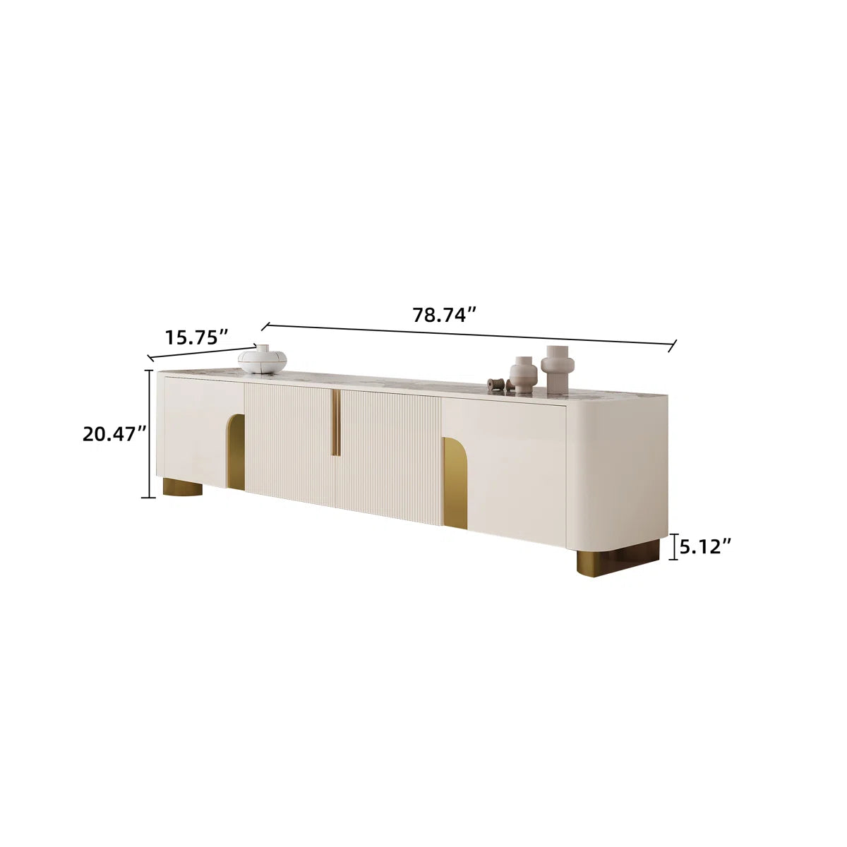 Dexter Luxury PU Polished TV Unit