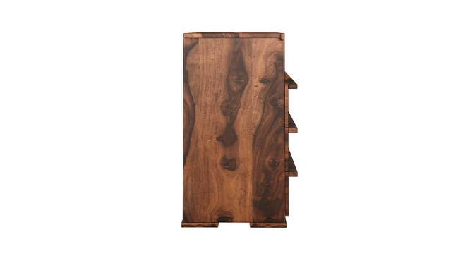 Solid Wood Chest of 6 Drawers With Open Top Walnut Finish