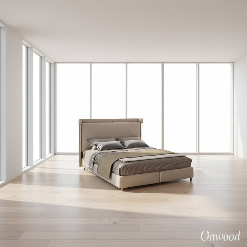 Remy Luxurious Bed - On Wood Products