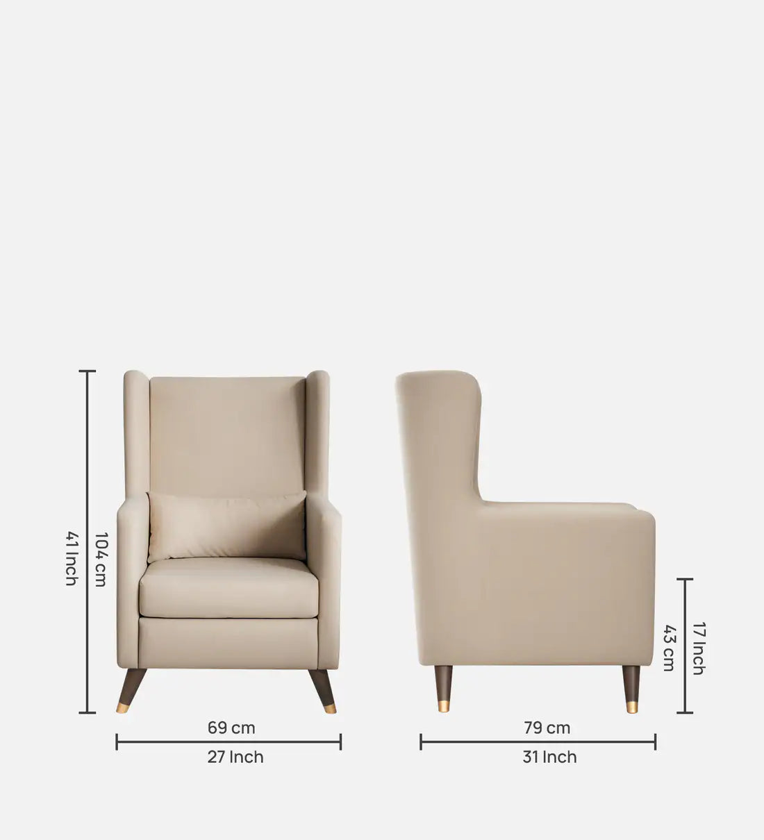 Nor High Back Chair with Stool