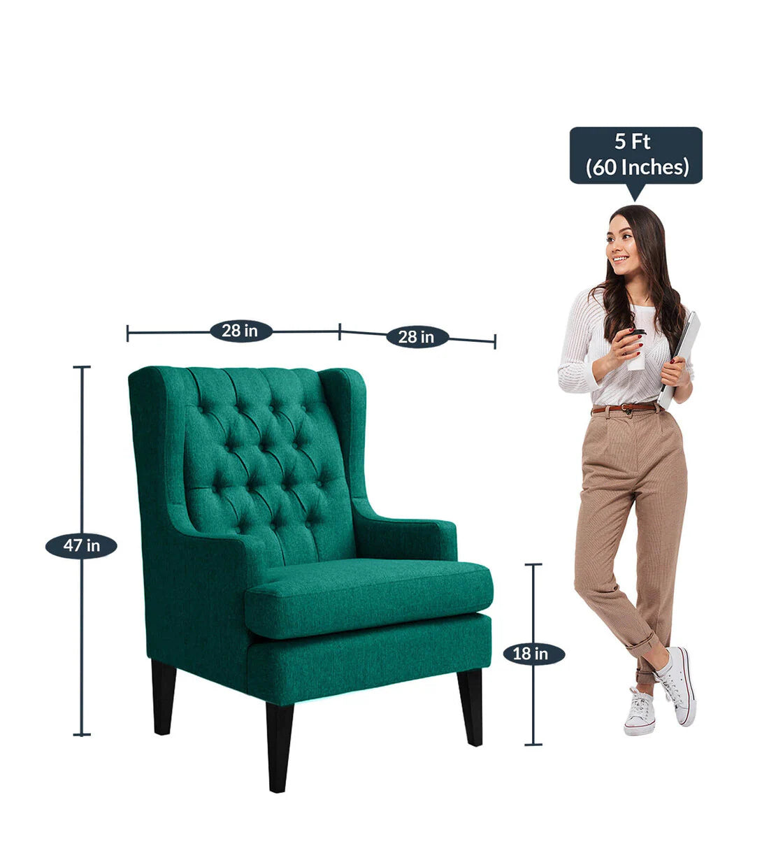 Quilted High Back Chair