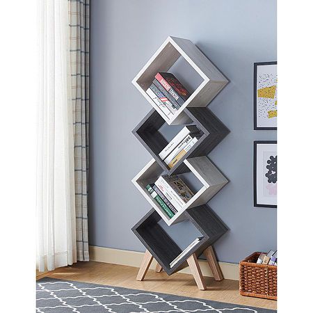 Arhab Corner Bookcase - On Wood Products