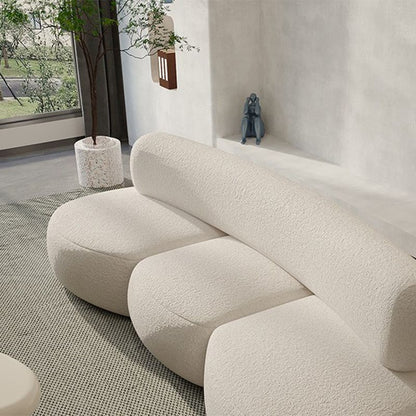 Wool Armless Premium Curved Sofa