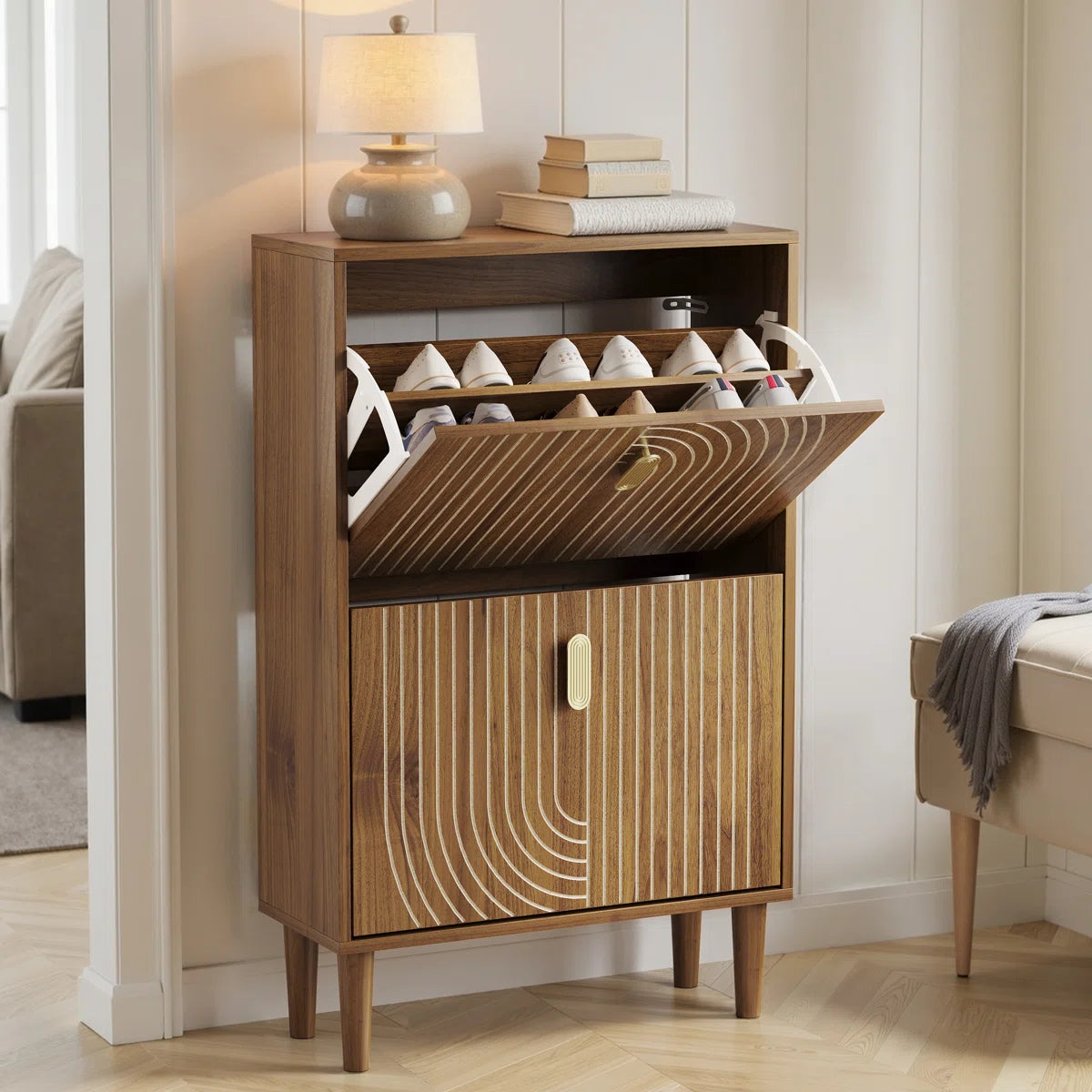 Brooklyn Rack Brooklyn Wooden Shoe Rack – On Wood Products
