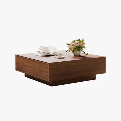 Modern Coffee Table, Minimalist Wood Veneer Coffee Table