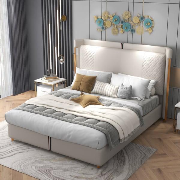 Remy Luxurious Bed - On Wood Products