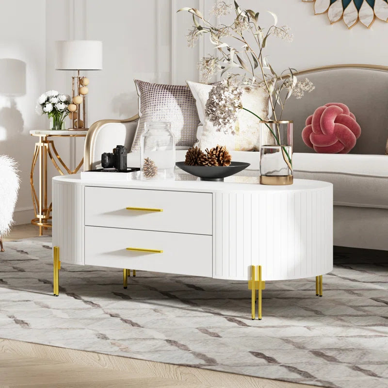 Adelle Coffee Table With 2-Drawers - On Wood Products