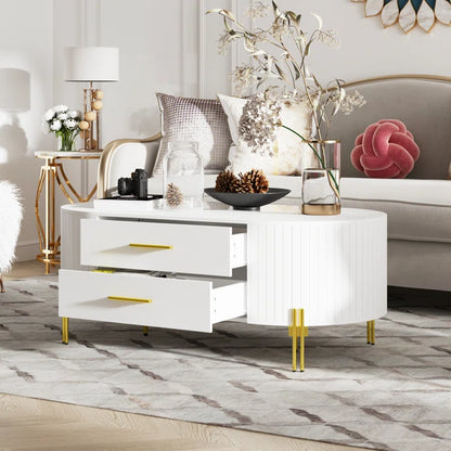 Adelle Coffee Table With 2-Drawers - On Wood Products