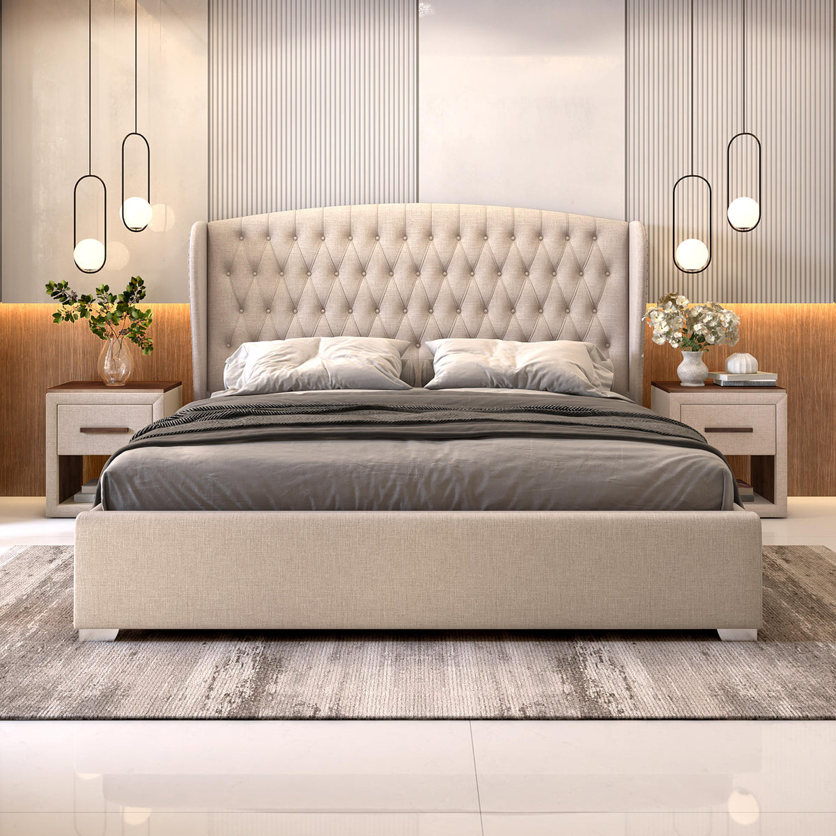 Tufted Luxury Upholstered Bed