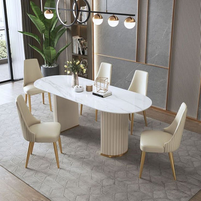 Pearle Dining Set with Marble Top