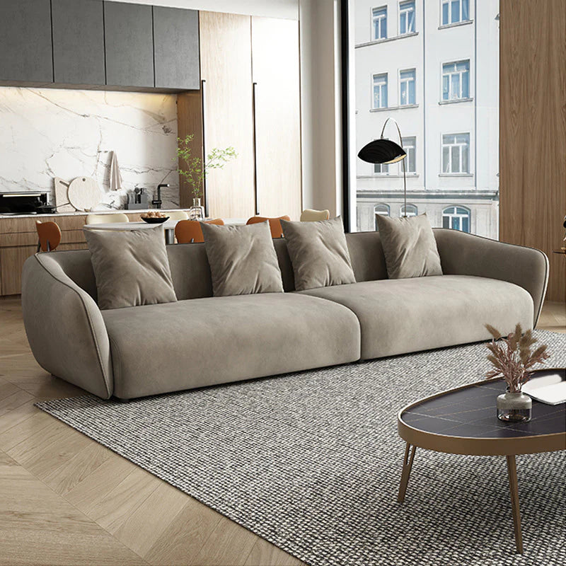 Jesmin Sofa With Pillow Back and Sloped Arms