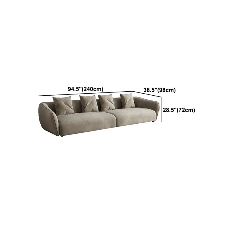 Jesmin Sofa With Pillow Back and Sloped Arms