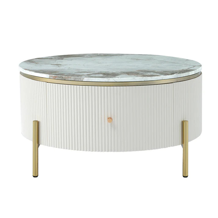 Round  Table With Marble Top