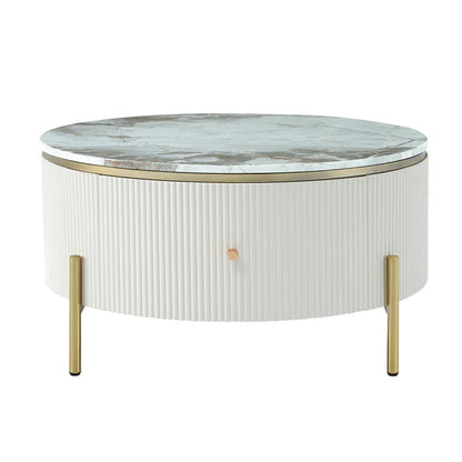 Round  Table With Marble Top