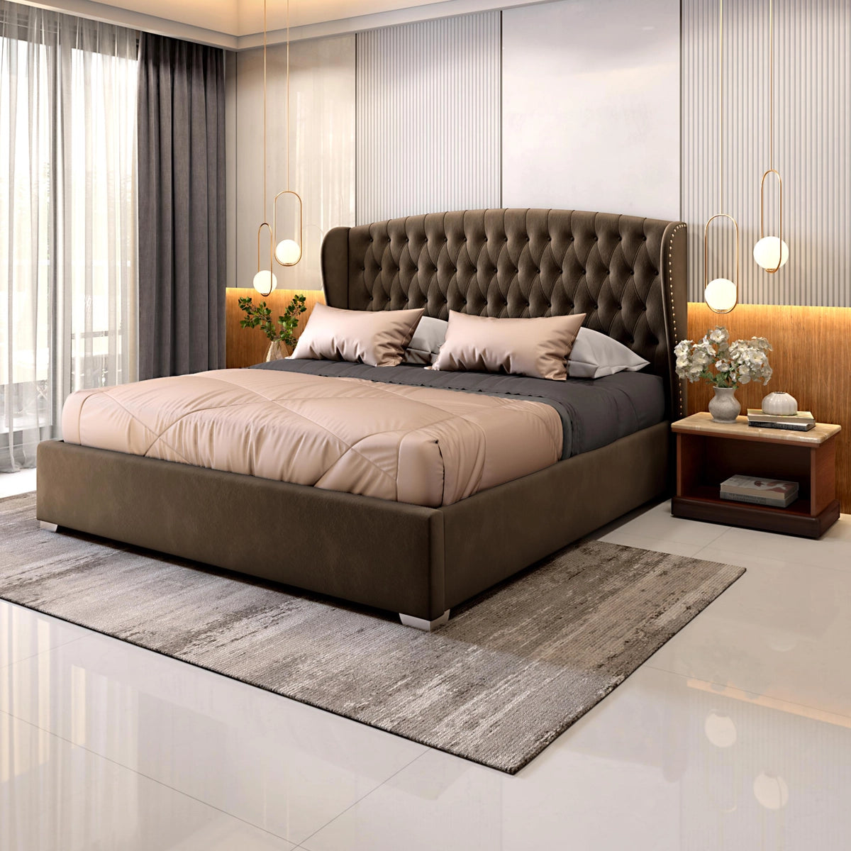 Tufted Luxury Upholstered Bed