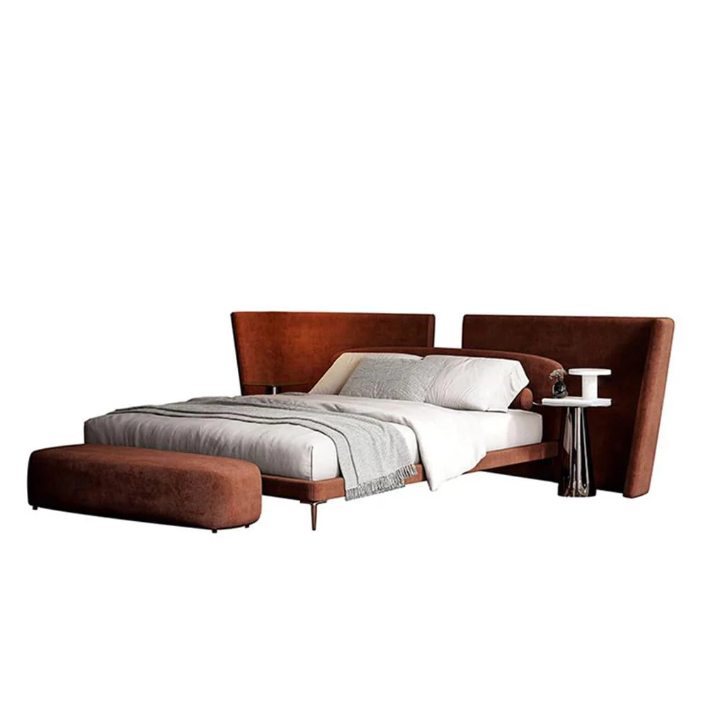 Adobe Premium Bed in Suede