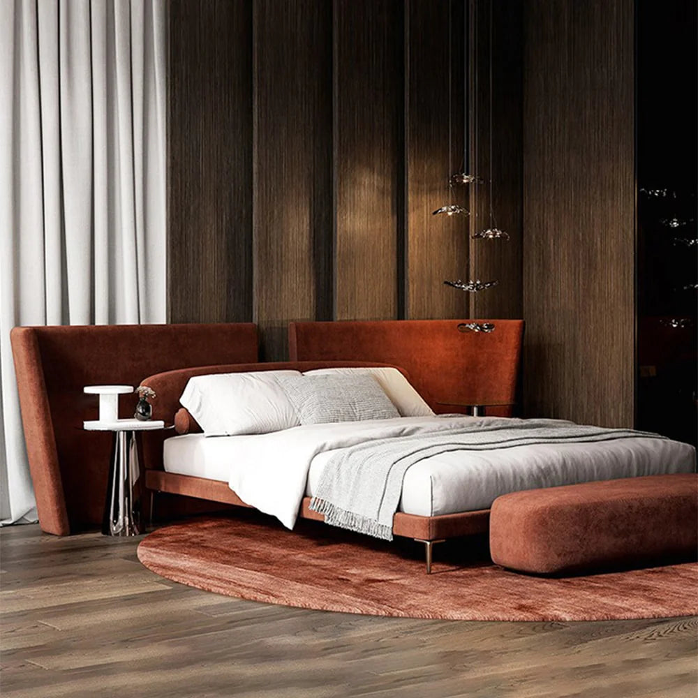 Adobe Premium Bed in Suede
