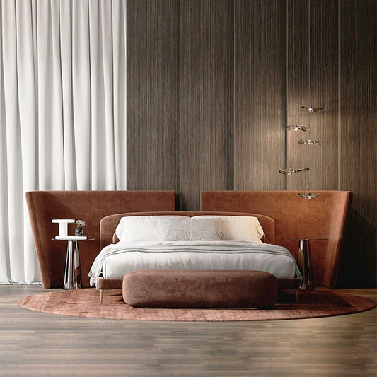 Adobe Premium Bed in Suede