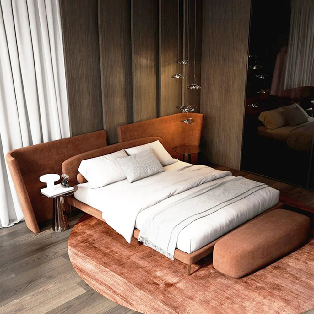 Adobe Premium Bed in Suede