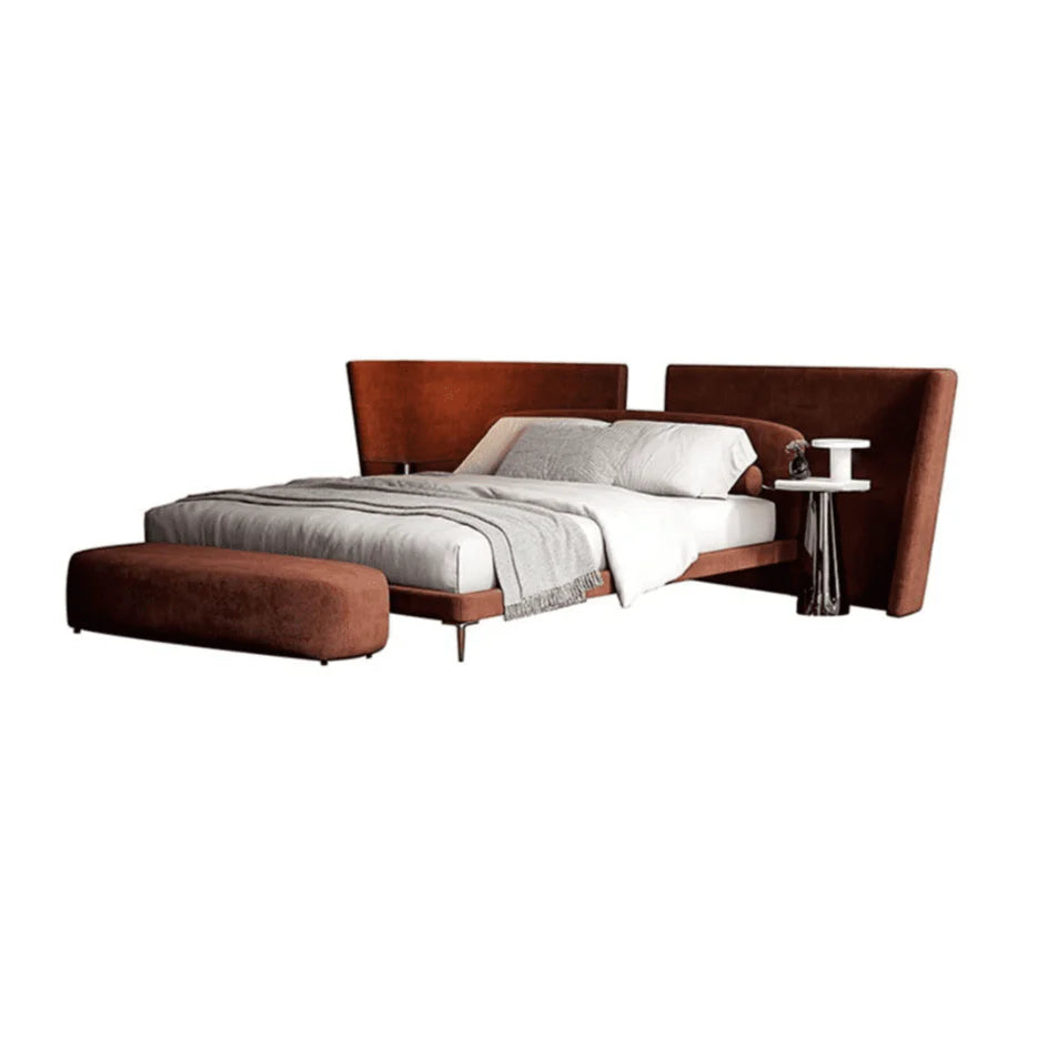 Adobe Premium Bed in Suede