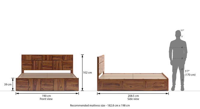 Astro Solid Wood Primum  Bed
