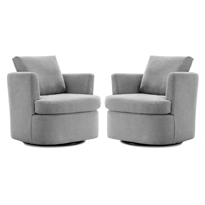 Blendia Upholstered Accent Swivel Chair 360' Degrees - On Wood Products