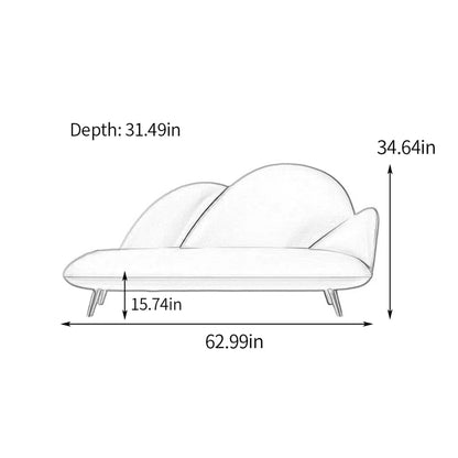 Comfy Indoor Chaise Lounges with Metal Foot
