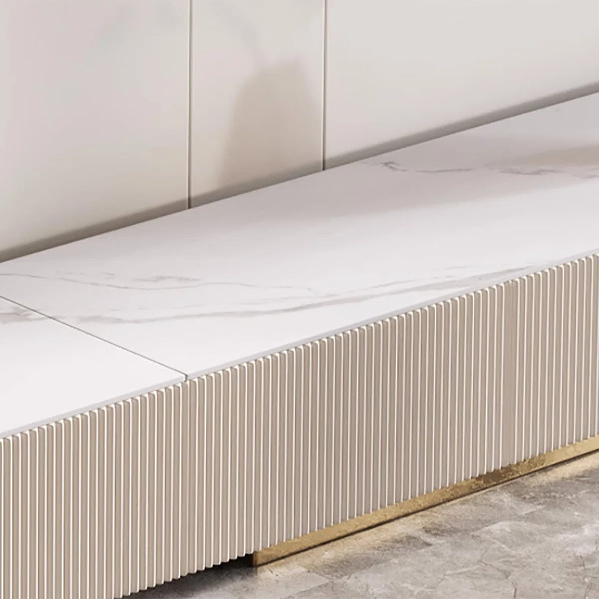 Galaxy Pro PU Polish TV Unit in White