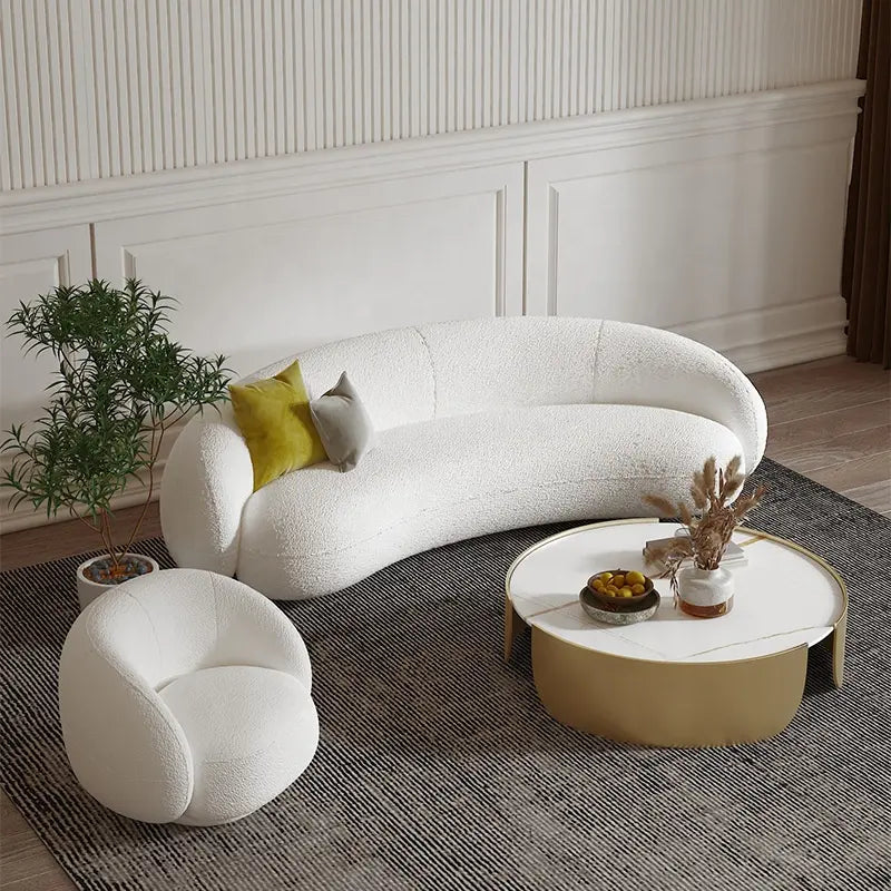 Tokyo Curved Luxury Sofa - On Wood Products