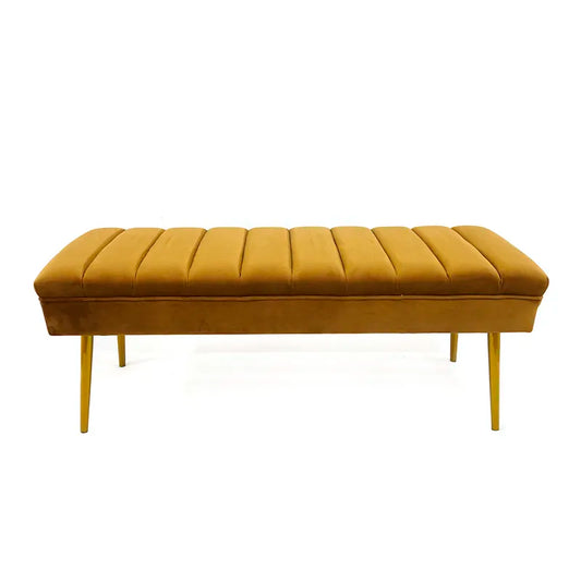 Velvet Charm Bed Bench - On Wood Products