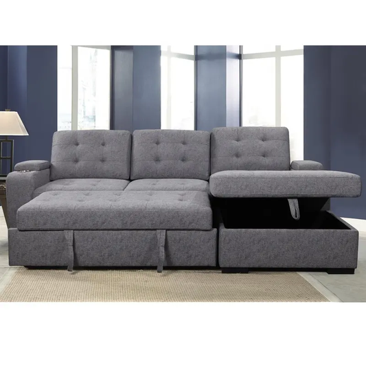 Neo L-Shape Sofa Cum Bed with Storage 