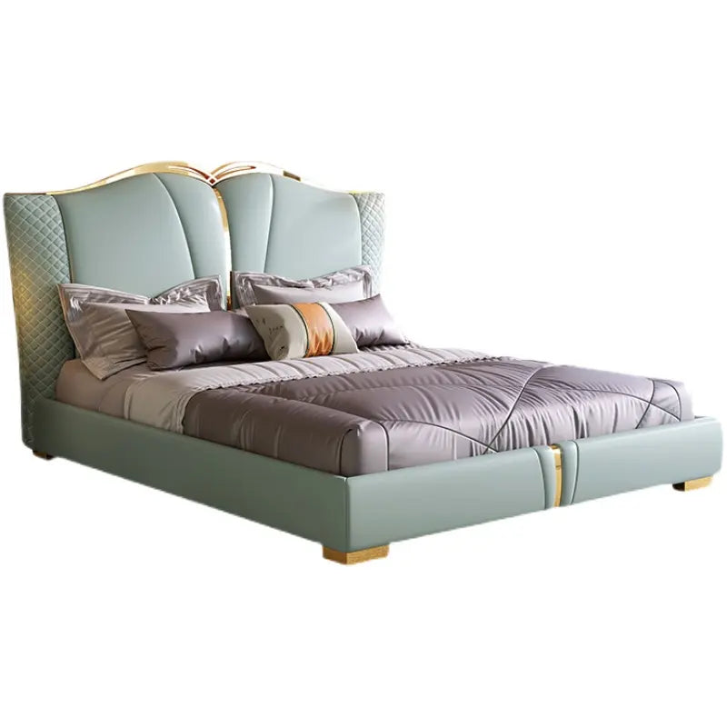 Pine Luxury Bed Metal  Frame - On Wood Products