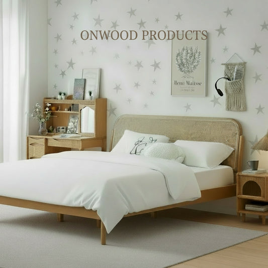 Scandinavian Classic Wooden Frame Bed - On Wood Products