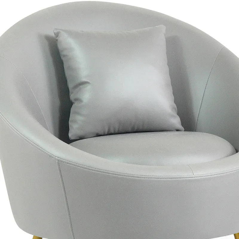 Gray Pod Accent Chair - On Wood Products