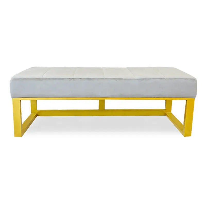 Diamond Bed Room Lounger Metal Gold - On Wood Products