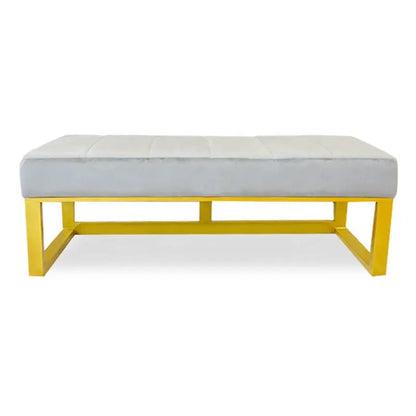 Diamond Bed Room Lounger Metal Gold - On Wood Products