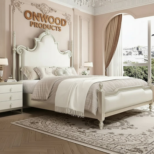 Vintage Elegance Wooden Four Poster Bed - On Wood Products