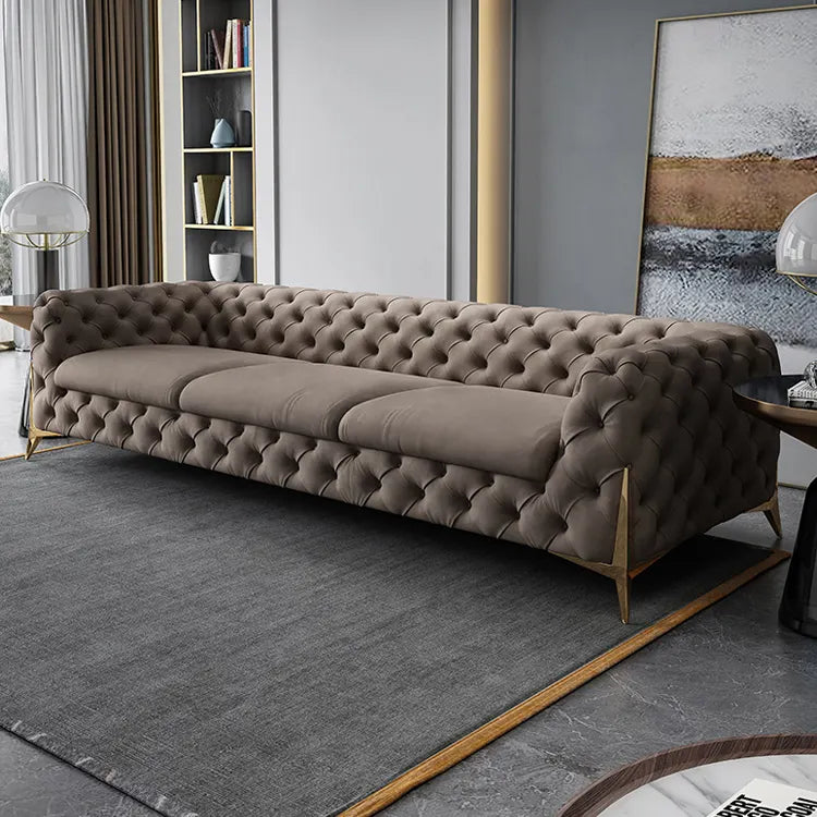 Savile Modern Luxury Tufted Living Room Sofa - On Wood Products