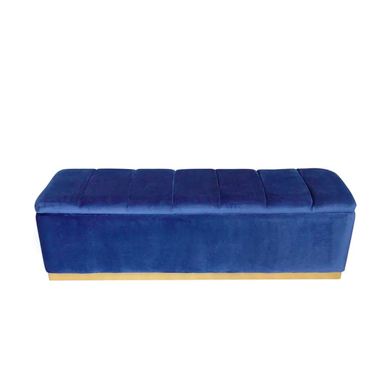 Couch Bench Pouffe Footstool with Storage - On Wood Products