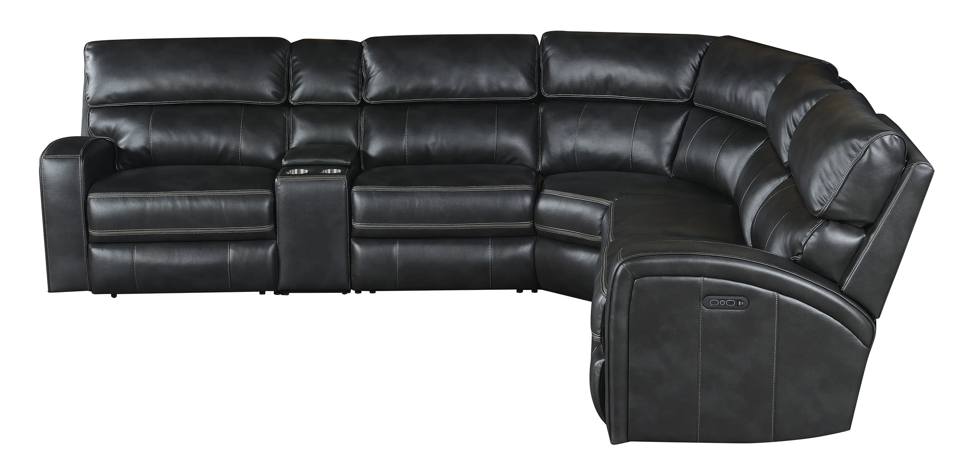 Mint Furniture Varmer 6 Seater Leatherette Corner Recliner Sofa Set - On Wood Products