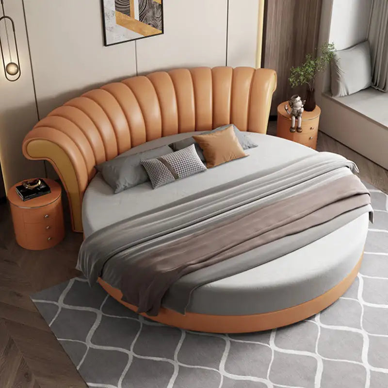 Modern circle bed - On Wood Products